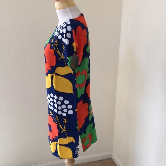 Marimekko target Kukkatori print small tunic swim coverup. - Picture 4 of 9